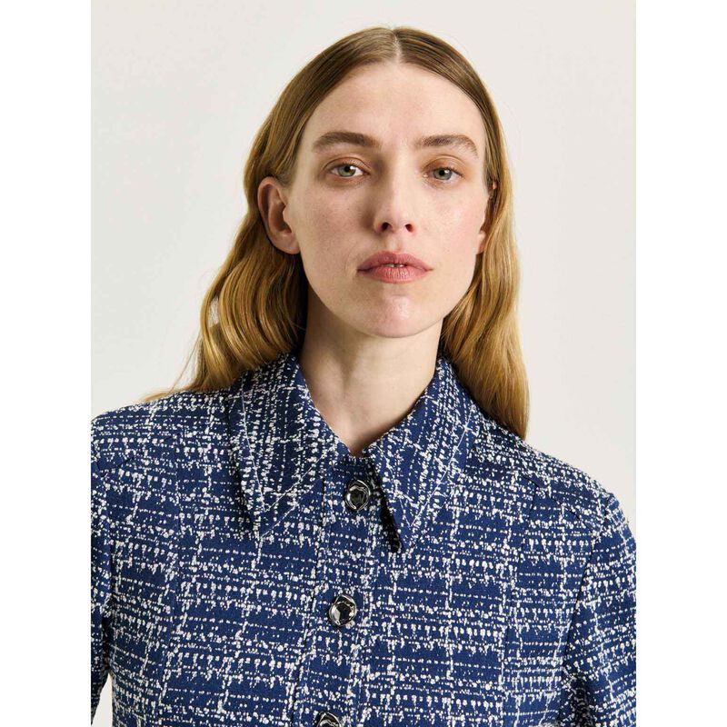 Veronika Maine European Boucle Cropped Jacket image number 6